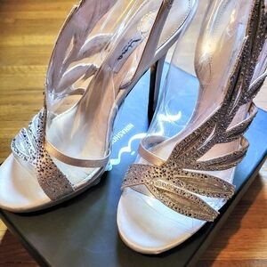 Nina Silver Heels size 11